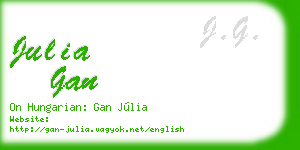 julia gan business card